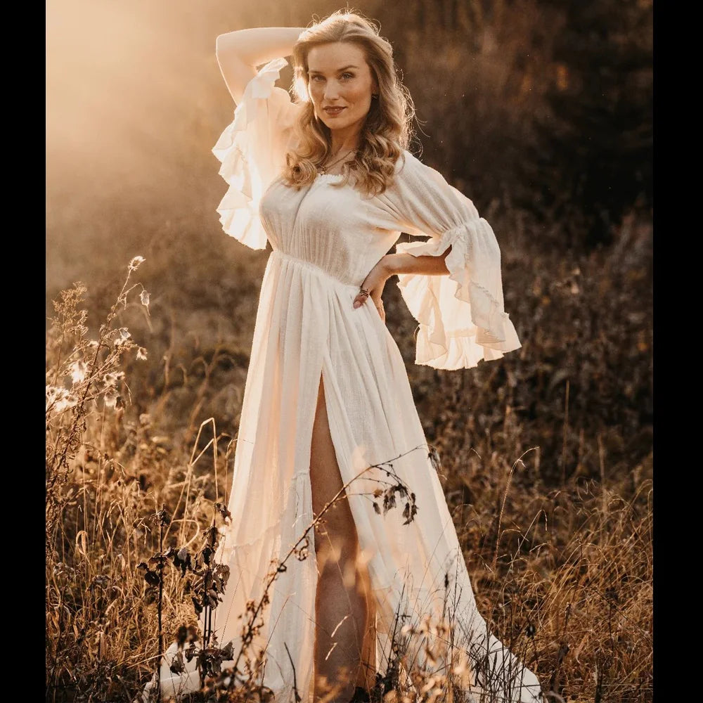 Linen Boho Dress