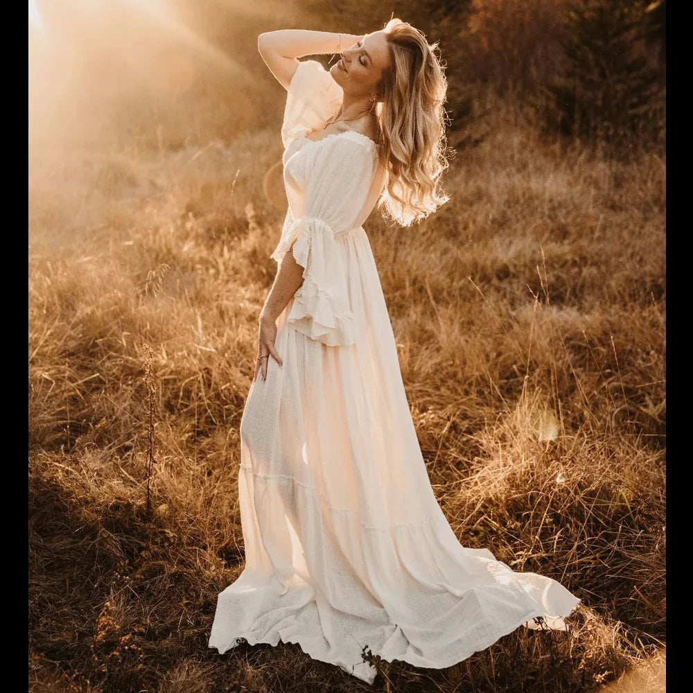 Linen Boho Dress