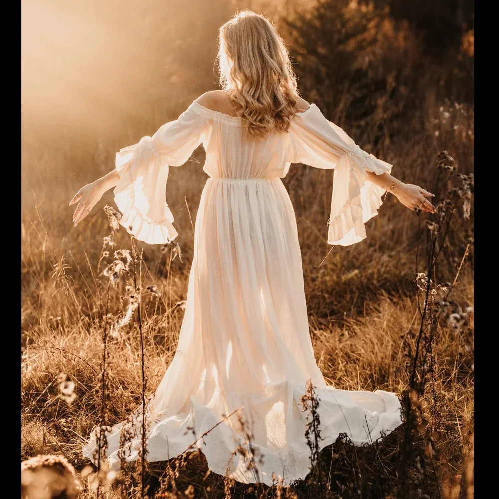 Linen Boho Dress